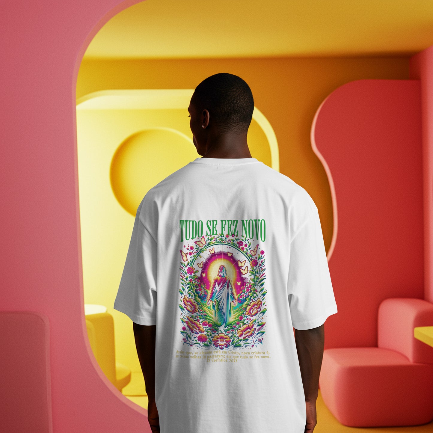 Camiseta Tudo se fez novo
